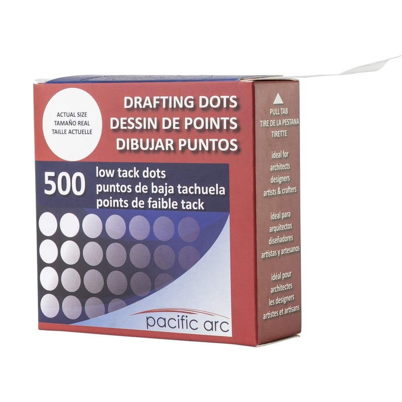 Pacific Arc Professional Blank Drafting Dots 7/8""  Roll of 500 Dots per Box - Image 3